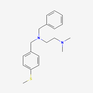 molecular formula C19H26N2S B5778107 N-benzyl-N',N'-dimethyl-N-[4-(methylthio)benzyl]-1,2-ethanediamine 