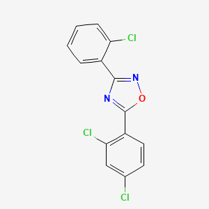 molecular formula C14H7Cl3N2O B5778127 3-(2-chlorophenyl)-5-(2,4-dichlorophenyl)-1,2,4-oxadiazole 
