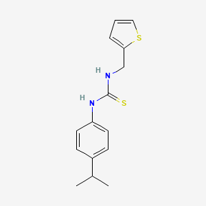 molecular formula C15H18N2S2 B5778174 N-(4-isopropylphenyl)-N'-(2-thienylmethyl)thiourea 