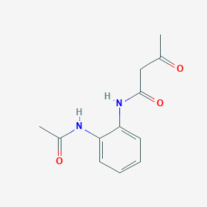 molecular formula C12H14N2O3 B5778175 N-[2-(acetylamino)phenyl]-3-oxobutanamide 