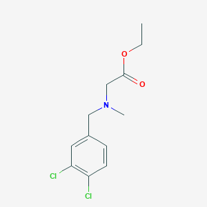 molecular formula C12H15Cl2NO2 B5778176 ethyl N-(3,4-dichlorobenzyl)-N-methylglycinate 