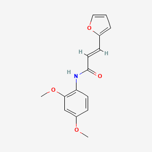 molecular formula C15H15NO4 B5778187 N-(2,4-dimethoxyphenyl)-3-(2-furyl)acrylamide 