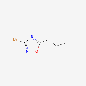 molecular formula C5H7BrN2O B577819 3-溴-5-丙基-1,2,4-噁二唑 CAS No. 1256643-63-6