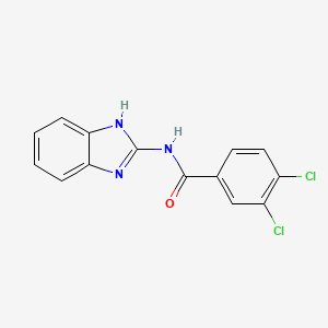 molecular formula C14H9Cl2N3O B5778211 N-1H-benzimidazol-2-yl-3,4-dichlorobenzamide 