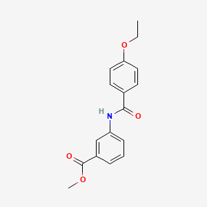 molecular formula C17H17NO4 B5778226 methyl 3-[(4-ethoxybenzoyl)amino]benzoate 