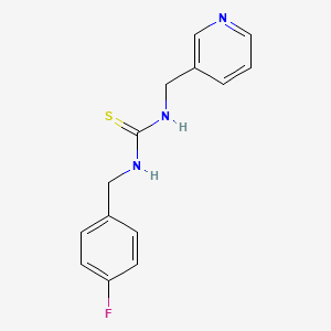 N-(4-fluorobenzyl)-N'-(3-pyridinylmethyl)thiourea