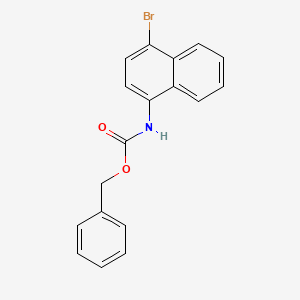 molecular formula C18H14BrNO2 B577824 Benzyl (4-bromonaphthalen-1-yl)carbamate CAS No. 1215206-51-1