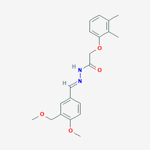 molecular formula C20H24N2O4 B5778268 2-(2,3-dimethylphenoxy)-N'-[4-methoxy-3-(methoxymethyl)benzylidene]acetohydrazide 