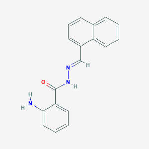 molecular formula C18H15N3O B5778276 2-amino-N'-(1-naphthylmethylene)benzohydrazide 