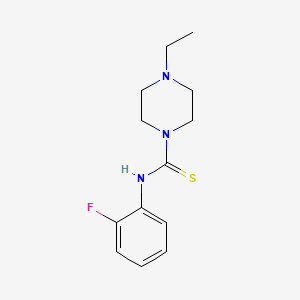 molecular formula C13H18FN3S B5778295 4-ethyl-N-(2-fluorophenyl)-1-piperazinecarbothioamide 