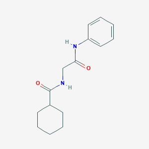 molecular formula C15H20N2O2 B5778302 N-(2-anilino-2-oxoethyl)cyclohexanecarboxamide 
