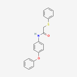 molecular formula C20H17NO2S B5778310 N-(4-phenoxyphenyl)-2-(phenylthio)acetamide 