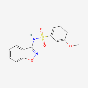 molecular formula C14H12N2O4S B5778320 N-1,2-benzisoxazol-3-yl-3-methoxybenzenesulfonamide 