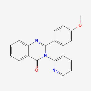 molecular formula C20H15N3O2 B5778334 2-(4-methoxyphenyl)-3-(2-pyridinyl)-4(3H)-quinazolinone 