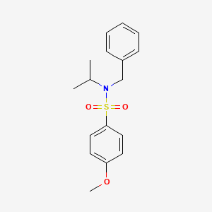 molecular formula C17H21NO3S B5778347 N-benzyl-N-isopropyl-4-methoxybenzenesulfonamide 