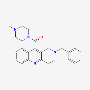 molecular formula C25H28N4O B577840 (2-Benzyl-1,2,3,4-tetrahydrobenzo[b][1,6]naphthyridin-10-yl)(4-methylpiperazin-1-yl)methanone CAS No. 1228168-13-5