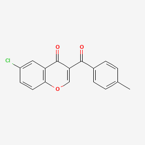 molecular formula C17H11ClO3 B5778441 6-chloro-3-(4-methylbenzoyl)-4H-chromen-4-one 