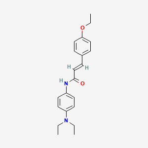molecular formula C21H26N2O2 B5778450 N-[4-(diethylamino)phenyl]-3-(4-ethoxyphenyl)acrylamide 
