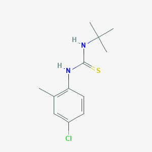 molecular formula C12H17ClN2S B5778457 N-(tert-butyl)-N'-(4-chloro-2-methylphenyl)thiourea 