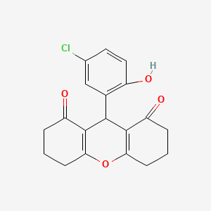 molecular formula C19H17ClO4 B5778465 9-(5-chloro-2-hydroxyphenyl)-3,4,5,6,7,9-hexahydro-1H-xanthene-1,8(2H)-dione 