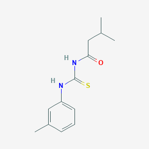 molecular formula C13H18N2OS B5778472 3-methyl-N-{[(3-methylphenyl)amino]carbonothioyl}butanamide 