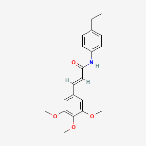 molecular formula C20H23NO4 B5778484 N-(4-ethylphenyl)-3-(3,4,5-trimethoxyphenyl)acrylamide 