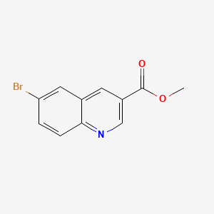 molecular formula C11H8BrNO2 B577850 Methyl 6-bromoquinoline-3-carboxylate CAS No. 1220418-77-8