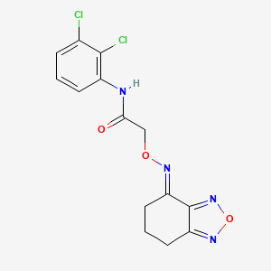molecular formula C14H12Cl2N4O3 B5778507 N-(2,3-dichlorophenyl)-2-[(6,7-dihydro-2,1,3-benzoxadiazol-4(5H)-ylideneamino)oxy]acetamide 
