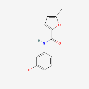 molecular formula C13H13NO3 B5778565 N-(3-methoxyphenyl)-5-methyl-2-furamide 