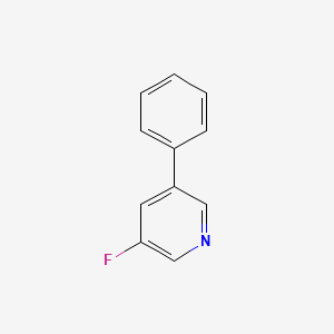 molecular formula C11H8FN B577857 3-氟-5-苯基吡啶 CAS No. 1214374-67-0