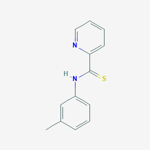 molecular formula C13H12N2S B5778575 N-(3-methylphenyl)-2-pyridinecarbothioamide CAS No. 33262-64-5
