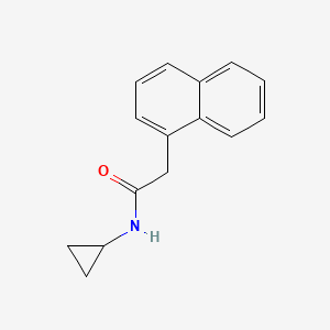 molecular formula C15H15NO B5778592 N-cyclopropyl-2-(1-naphthyl)acetamide 