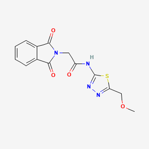 molecular formula C14H12N4O4S B5778611 2-(1,3-dioxo-1,3-dihydro-2H-isoindol-2-yl)-N-[5-(methoxymethyl)-1,3,4-thiadiazol-2-yl]acetamide 