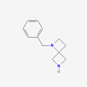 molecular formula C12H16N2 B577862 1-苄基-1,6-二氮杂螺[3.3]庚烷 CAS No. 1223573-42-9
