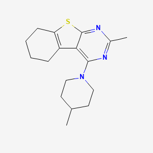 2-methyl-4-(4-methyl-1-piperidinyl)-5,6,7,8-tetrahydro[1]benzothieno[2,3-d]pyrimidine