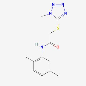 molecular formula C12H15N5OS B5778638 N-(2,5-dimethylphenyl)-2-[(1-methyl-1H-tetrazol-5-yl)thio]acetamide 