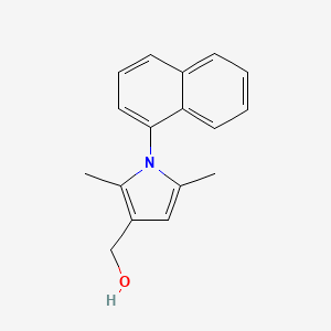 molecular formula C17H17NO B5778646 [2,5-dimethyl-1-(1-naphthyl)-1H-pyrrol-3-yl]methanol 