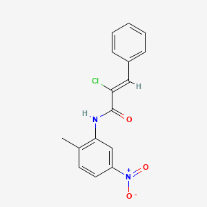 molecular formula C16H13ClN2O3 B5778653 2-chloro-N-(2-methyl-5-nitrophenyl)-3-phenylacrylamide 
