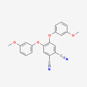 molecular formula C22H16N2O4 B5778660 4,5-bis(3-methoxyphenoxy)phthalonitrile 