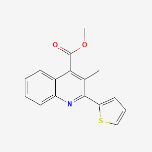 molecular formula C16H13NO2S B5778668 methyl 3-methyl-2-(2-thienyl)-4-quinolinecarboxylate 