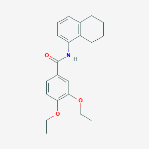 molecular formula C21H25NO3 B5778674 3,4-diethoxy-N-(5,6,7,8-tetrahydro-1-naphthalenyl)benzamide 