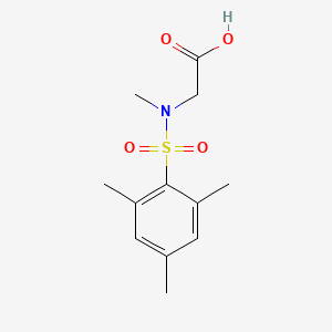 molecular formula C12H17NO4S B5778682 N-(mesitylsulfonyl)-N-methylglycine 