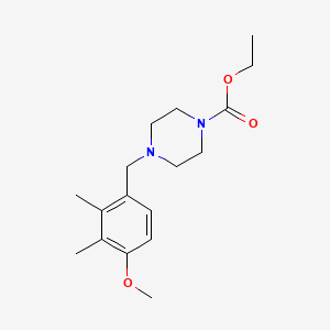 molecular formula C17H26N2O3 B5778694 ethyl 4-(4-methoxy-2,3-dimethylbenzyl)-1-piperazinecarboxylate 