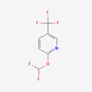 B577870 2-(Difluoromethoxy)-5-(trifluoromethyl)pyridine CAS No. 1214328-65-0