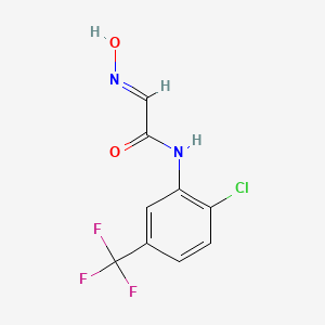 molecular formula C9H6ClF3N2O2 B5778701 N-[2-chloro-5-(trifluoromethyl)phenyl]-2-(hydroxyimino)acetamide 