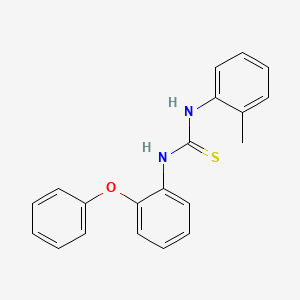 molecular formula C20H18N2OS B5778726 N-(2-methylphenyl)-N'-(2-phenoxyphenyl)thiourea 