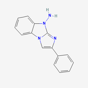 molecular formula C15H12N4 B5778739 2-phenyl-9H-imidazo[1,2-a]benzimidazol-9-amine 