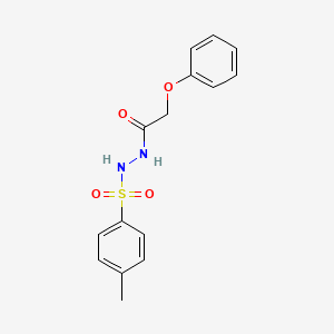 molecular formula C15H16N2O4S B5778755 N'-[(4-methylphenyl)sulfonyl]-2-phenoxyacetohydrazide 