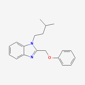 molecular formula C19H22N2O B5778763 1-(3-methylbutyl)-2-(phenoxymethyl)-1H-benzimidazole 