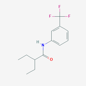 molecular formula C13H16F3NO B5778813 2-乙基-N-[3-(三氟甲基)苯基]丁酰胺 